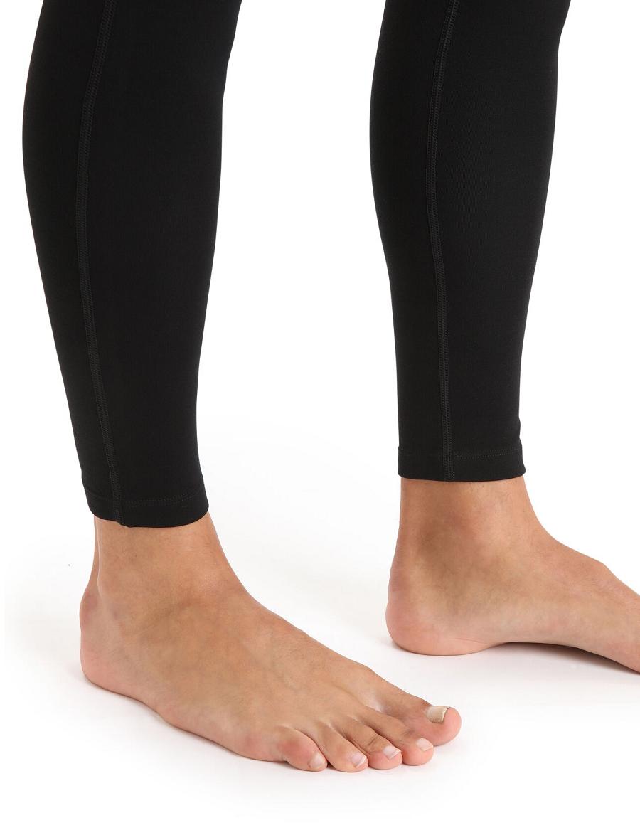 Legginsy Icebreaker 15.5 Merino Thermal Męskie Czarne | PL 1823MQZA